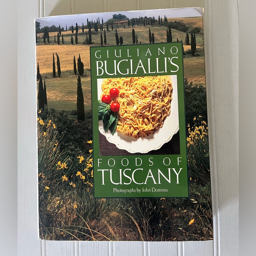 Giuliano Bugialli Foods of Tuscany Cookbook 1st Edition Vintage 1992 Italian